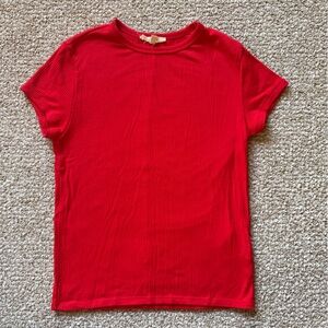 Madewell Red Short Sleeve Tee